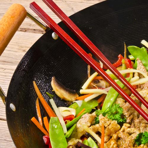 Crave wok with chop sticks